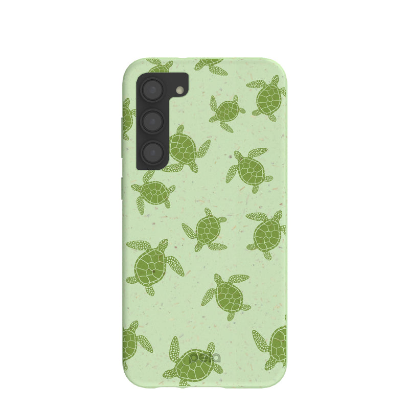 Sage Green Tiny Turtles Samsung Galaxy S23+(Plus) Case
