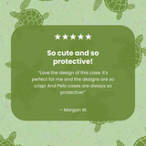 Sage Green Tiny Turtles iPhone 13 Case