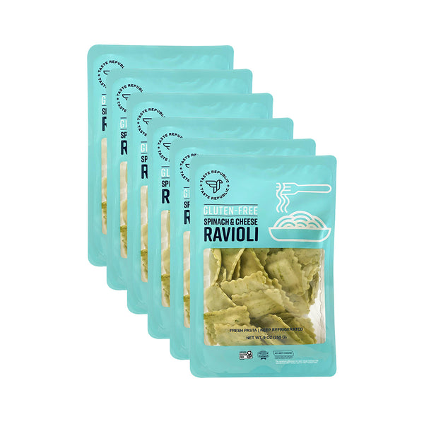 Fresh Gluten-Free Spinach & Cheese Ravioli (6-Pack)
