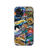 Black Trail Stickers iPhone 13 Case