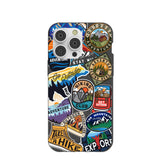 Black Trail Stickers iPhone 14 Pro Max Case