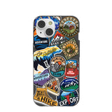 Black Trail Stickers iPhone 14/16e Case