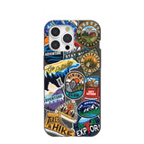 Black Trail Stickers iPhone 15 Pro Max Case