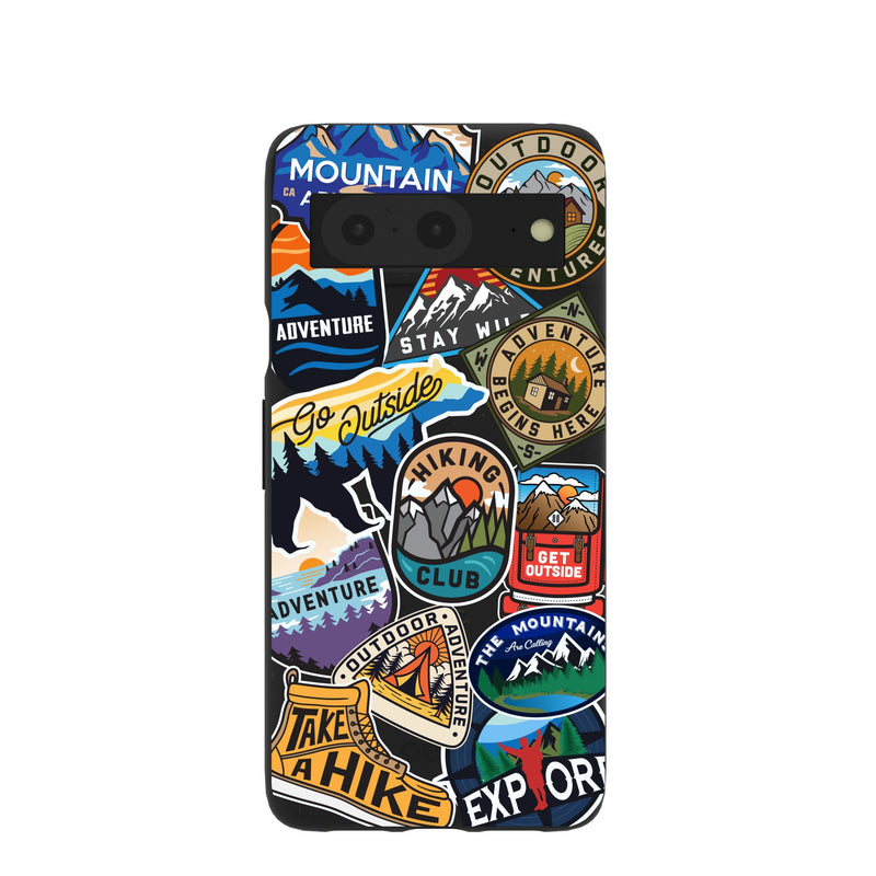 Black Trail Stickers Google Pixel 8 Case