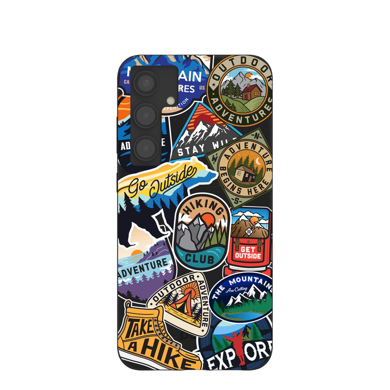 Black Trail Stickers Samsung Galaxy S24+(Plus) Case