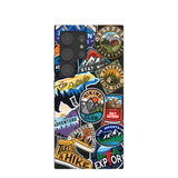 Black Trail Stickers Samsung Galaxy S24 Ultra Case