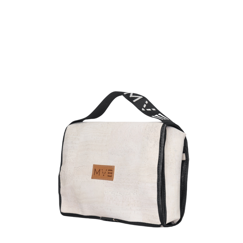 The Vegan Toiletry Bag white