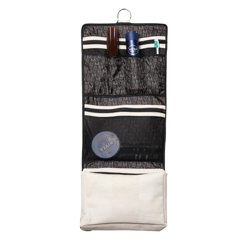 The Vegan Toiletry Bag white