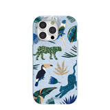 Powder Blue Tropical Rainforest iPhone 15 Pro Case