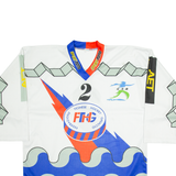 INTERHOCKEY Mens Jersey White Long Sleeve V-Neck XL