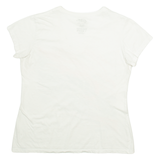 JR NATION Nascar Womens T-Shirt White USA V-Neck XL