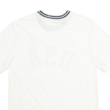NIKE Mens T-Shirt White USA M