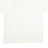 NIKE Mens T-Shirt White USA M