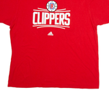 ADIDAS Clippers Mens T-Shirt Red USA XL