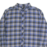 THE NORTH FACE Mens Shirt Blue Check Long Sleeve XL