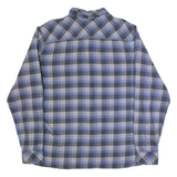 THE NORTH FACE Mens Shirt Blue Check Long Sleeve XL