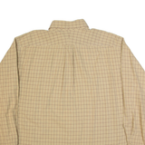 TOMMY HILFIGER Mens Shirt Beige Check Long Sleeve XL