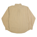 TOMMY HILFIGER Mens Shirt Beige Check Long Sleeve XL