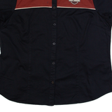 HARLEY DAVIDSON Womens Worker Shirt Black 2XL