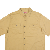 WRANGLER Mens Plain Shirt Beige L