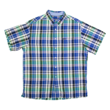 CHAPS RALPH LAUREN Mens Shirt Blue Check L