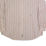TOMMY HILFIGER Mens Shirt Cream Striped Long Sleeve XL