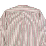 TOMMY HILFIGER Mens Shirt Cream Striped Long Sleeve XL