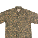 WOOLRICH Mens Hawaiian Shirt Green Floral M