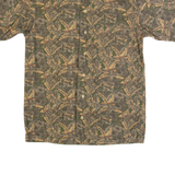 WOOLRICH Mens Hawaiian Shirt Green Floral M