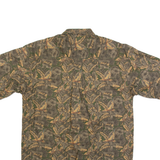 WOOLRICH Mens Hawaiian Shirt Green Floral M