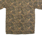 WOOLRICH Mens Hawaiian Shirt Green Floral M