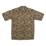 WOOLRICH Mens Hawaiian Shirt Green Floral M