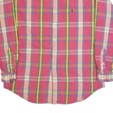 RALPH LAUREN Blake Mens Shirt Pink Check Long Sleeve L