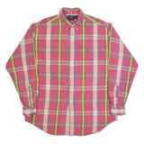 RALPH LAUREN Blake Mens Shirt Pink Check Long Sleeve L