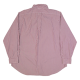 RALPH LAUREN Mens Shirt Brown Striped Long Sleeve XL