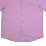 PIERRE CARDIN Mens Shirt Pink Spotted XL