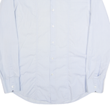BOSS HUGO BOSS Slim Fit Mens Plain Shirt Blue Long Sleeve L