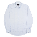 BOSS HUGO BOSS Slim Fit Mens Plain Shirt Blue Long Sleeve L