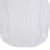 BOSS HUGO BOSS Mens Shirt Cream Striped Long Sleeve L