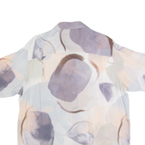 RESERVED Mens Shirt Cream Crazy Pattern M