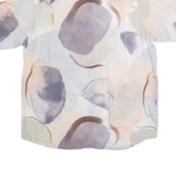 RESERVED Mens Shirt Cream Crazy Pattern M