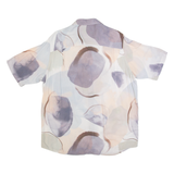 RESERVED Mens Shirt Cream Crazy Pattern M