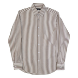 BOSS HUGO BOSS Mens Shirt Grey Striped Long Sleeve M