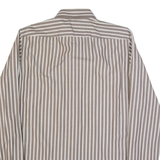 BOSS HUGO BOSS Mens Shirt Grey Striped Long Sleeve M