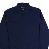 G-STAR Super Slim Fit Mens Plain Shirt Blue Long Sleeve XL