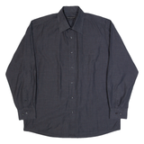 RENATO CAVALLI Mens Plain Shirt Grey Long Sleeve L