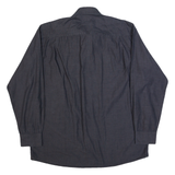 RENATO CAVALLI Mens Plain Shirt Grey Long Sleeve L