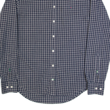 TOMMY HILFIGER New York Fit Mens Shirt Grey Gingham Long Sleeve S