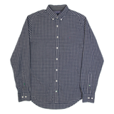 TOMMY HILFIGER New York Fit Mens Shirt Grey Gingham Long Sleeve S