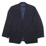 BOSS Cooper Mens Blazer Jacket Black Wool Pinstripe XL